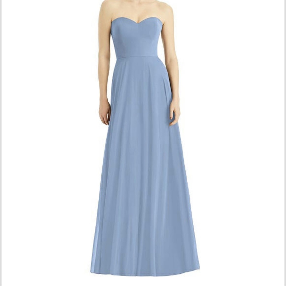 After Six strapless sweetheart gown, 1504 Cloudy